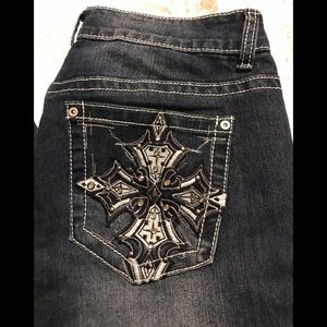 New Direction dark blue jeans